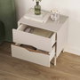 Hanah Home Marquise Mesita de Noche en Arenisca y Oud Profundo